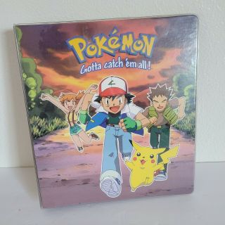 Rare 1999 Pokemon Three - Ring Folder Binder,  Gotta Catch Em All Vintage