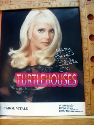 Carol Vitale Playboy Playmate 7/74 Rare Signed Autographed Photograph