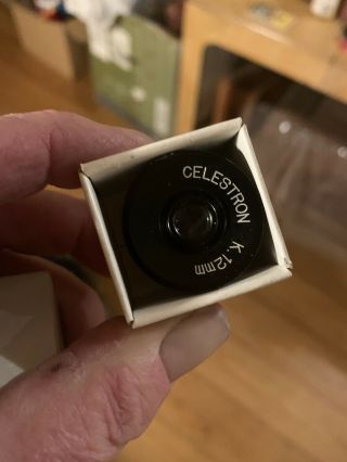 Celestron Brand Telescope Eyepiece Lens K 12mm 0.  965 ".  Rare Vintage Circle T