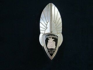 Plymouth Chrysler 1934 1935 1936 Radiator Emblem Hood Ornament With Bolts Rare