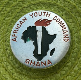 Political Party African Youth Command Ghana Rare Soviet Ussr Vintage Pin Badge