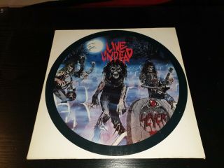 Slayer Live Undead Roadrunner 1985 Vinyl Lp Rare White Background