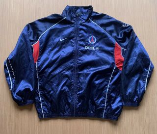 Vintage Rare Paris Saint Germain Psg Nike Football Training Jacket 2000 - 2001 Xl