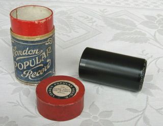 Rare London Popular Phonograph Cylinder Record Music Hall Song (stanley Kirkby)