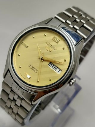 Ultra Rare Seiko 5 Automatic Vintage Wrist Watch 17 Jewels Japan Made Ref - 6309
