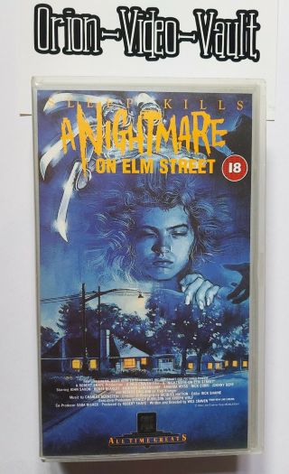 A Nightmare On Elm Street Sleep Kills Vhs Very Rare Retro Horror Video Vgc