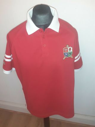 British & Irish The Lions 2005 Rugby Polo Shirt No.  10 Size Large Rare