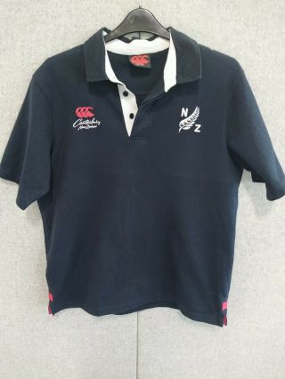 Vintage Canterbury Zealand Rugby Shirt Size 2 Xl Rare Silver Fern