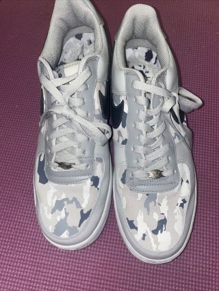 Rare - 2005 Nike Air Force 1 Premium Neutral Grey Snow Camo Men 