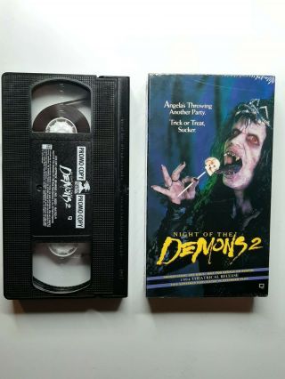 Night Of The Demons 2 80s 90s Horror Cult Rare Promo Vhs