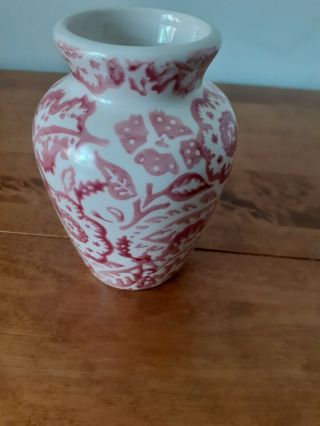 Emma Bridgewater Pink Wallpaper Small Bud Vase.  Rare & Discontinued.