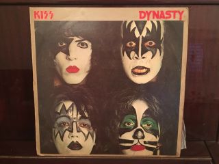 Kiss - Dynasty Lp Rare Israeli Press Oop Hard Rock Vg,  / Vg,