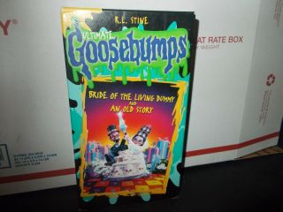 Goosebumps Bride Of The Living Dummy And An Old Story R.  L.  Stine Vhs Horror Rare