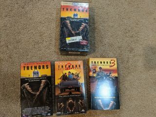 Tremors 1,  2,  3 Vhs Rare Oop Horror Sci - Fi Kevin Bacon,  Fred Ward