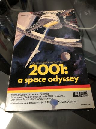 2001 A Space Odyssey Rare Vintage Big Box Vhs Stanley Kubrick