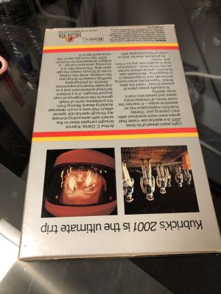 2001 A SPACE ODYSSEY RARE VINTAGE BIG BOX VHS STANLEY KUBRICK 3