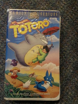 My Neighbor Totoro Vhs Fox 1994 Studio Ghibli Rare Oop Clamshell