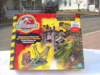 Mib - - Rare - - Jurassic Park 3 Diecast Set - Spinosaurus Attack Set - Awesome