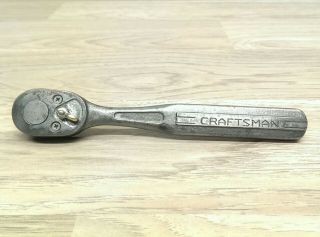 Vintage Craftsman 3/8 " Drive Ratchet Rare Pre 1934 Tool Mis Stamped Made In Usa