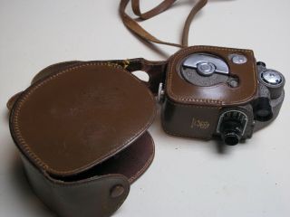 Vintage Rare 1940s Revere Eight 8mm Movie Camera Model 88 W Leather Case