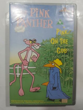 The Pink Panther Pink On The Cob - Big Box - Vhs Video Rare Mgm Cartoon