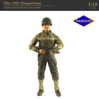 ☆ Rare 1:18 Blue Box Toys Bbi Elite Force Wwii D - Day Us Army Ranger Figure