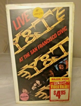 Vhs Y&t Live At The San Francisco Civic 1985 (rare)