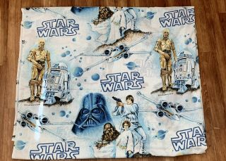 Star Wars Twin Flat & Fitted Bed Sheet 1977 Vintage RARE 70s 3