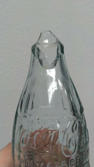 Rare,  Coca Cola 1915 Hobbleskirt Bottle San Augustine Texas Tex Tx 3
