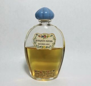Quelques Fleurs Vintage Refreshence Eau De Cologne By Houbigant 1 Oz Very Rare