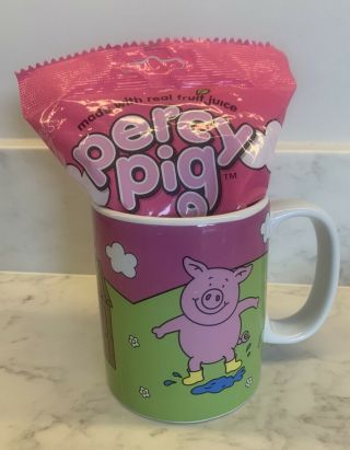Official Percy Pig Mug Rare With 170g Bag Of Sweets M&s Mark And Spencers