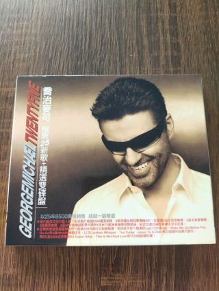 George Michael Twenty Five 2 Disc Collectable Rare Taiwan Import Cd,  Song Sheet