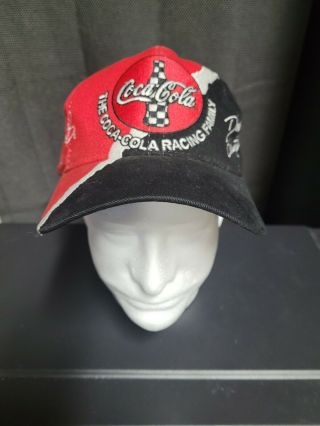 Rare Del Earnhardt Collectible Coca - Cola Hat Cap Snapback Hat Vintage Hat