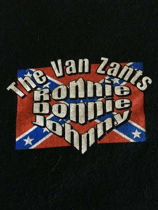 Rare Collectible Lynyrd Skynyrd Van Zants Ronnie Donnie Johnny T Shirt Men 