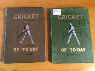 1909 Cricket Of To - Day Rare Subscription Illustrated Editions Vol 1 & 2 Vgc