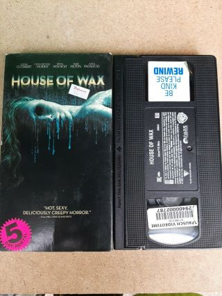 House Of Wax Vhs 2005 Warner Brothers Release Late Release Rare