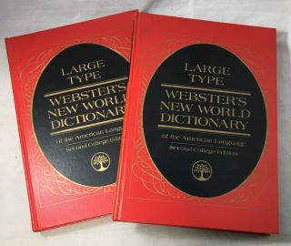 Rare 1970 Large Type Webster 