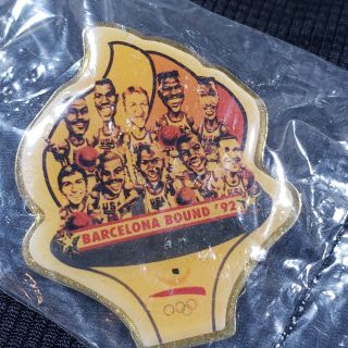 1992 Usa Basketball Olympic Team Barcelona Bound Rare Vintage Pin Jordan