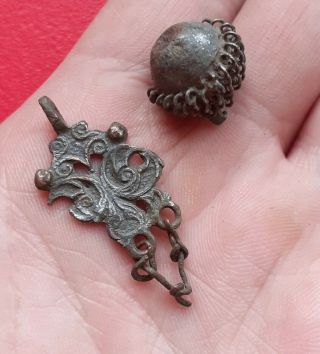 Rare Metal Detecting Finds Viking Earring And Button