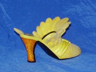 Vintage Wb Tweety Bird Ornamental Yellow High Heel Shoe Decor 2001 Rare