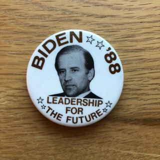 Joe Biden 1988 Democratic Presidential Campaign Political Button - Rare