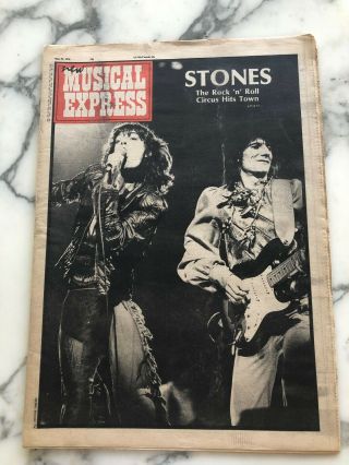 Nme Musical Express Uk 29.  05.  1976 Rolling Stones Uk Tour Special Rare