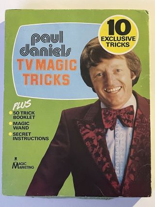 Vintage Paul Daniels Tv Magic Trick Set 10 (1979) Rare Fully Complete