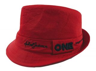 Michael Jackson One Red Fedora Cirque Du Soleil Sexy Rare Hat Adult Embroidered