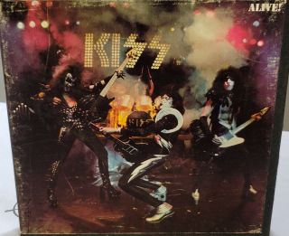 Rare Kiss Alive 3 3/4 Ips 4 Track Casablanca 1975 1r2 6471 Vintage