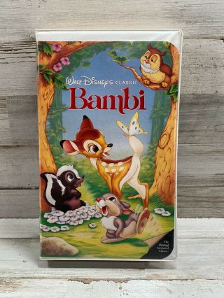 Bambi Vhs Tape Walt Disney 