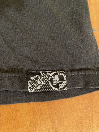 Rare VTG METAL MULISHA T - Shirt Men ' s L Large 2 - Side Graphic T Shirt Faded Black 3