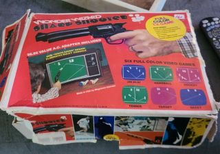 Rare Vintage 1970s Wonder Wizard Sharp Shooter Tv Video Game Complrte