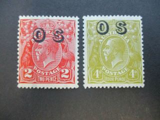Kgv Stamps: Overprint Os Set - Rare - Must Have (n230)