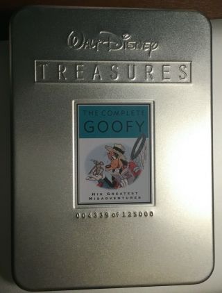 Walt Disney Treasures: The Complete Goofy 2002 2 - Disc Set Collectible Tin Rare⭐️